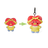 Porte-clés Mini Peluche Personnalisé, Peluches Personnalisées, Jouets en Peluche Anime, Porte-clés Ours en Peluche pour Pendentif Mascotte Doux, Porte-clés en Peluche Personnalisé