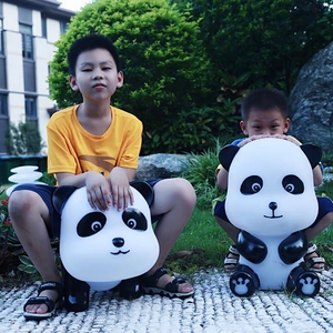 Estatuilla de <span class=keywords><strong>Panda</strong></span> brillante para decoración de bienes raíces para luces con motivos de paisaje de jardín escultura de animales para área escénica - Product Image 2