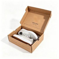 Caja de Almacenamiento de Zapatos Kraft, Cajas de Embalaje de Cartón Corrugado Ecológicas para Venta al por Menor, Cajas de Envío Personalizadas para Ropa y Zapatos