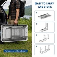 Station de nettoyage de poisson portable avec double évier, table de camping avec extension de gril, tuyau de drainage, grille de pulvérisation et support pour terrasse