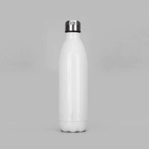 Stainless Steel Vacuum Insulated Water Bottle Bullet Shape Minimalist Design Travel Use Double Wall <b>Thermos</b> 24 Hour Heat - Product Image 4