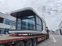 Cabine mobile de luxe, maison préfabriquée, design moderne personnalisé pour hôtel, villa, usage extérieur