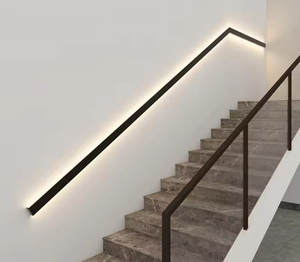 Rampe d'escalier murale en acier inoxydable 304 avec <span class=keywords><strong>LED</strong></span>, lumineuse et antidérapante, pour couloir d'hôtel et escalier - Product Image 3