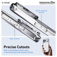 Coque de téléphone portable magnétique transparente anti-jaunissement X-ONE Armor pour iPhone 16 17 15 Pro Max Plus Air, protection antichoc en TPU et PC