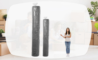 Sacs de rangement robustes en plastique pour tapis, 4 pièces, 9x12 et 6x9 pieds, avec fermeture à nouer, 4,7 mil, étiquettes vierges pour déménagement et expédition