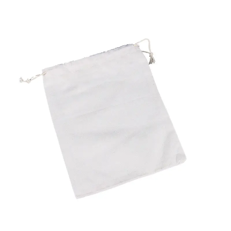 Bolsa de lona de algodão, com logotipo da impressão branca para o sapato, chapéus, embalagem de alta qualidade