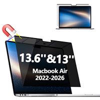 Protection d'écran magnétique anti-lumière bleue et anti-reflet pour MacBook Air 13.6 2026, filtre de confidentialité amovible pour ordinateur portable, vente en gros