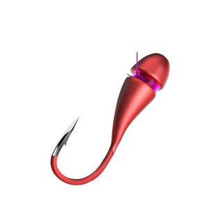 Hameçons rouges à pointe ascendant en acier à haute teneur en carbone, affûtés chimiquement, pour la pêche à la carpe en eau douce et la pêche à la ligne flottante - Product Image 5