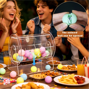 Nuevo Tambor de Lotería Giratorio Hexagonal de Acrílico, Caja de Bolas de Colores para Sorteos en Bodas, Fiestas y Eventos Anuales - Product Image 3
