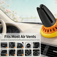 Désodorisant solide en plastique pour grille d'aération de voiture, feuilles parfumées mignonnes en forme de dessin animé, accessoires automobiles, vente en gros, aromathérapie, décoration pour sortie d'air de voiture