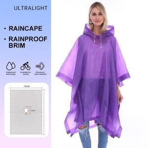 Imperméable réfléchissant réutilisable coupe-vent et imperméable en EVA à capuche pour taille <span class=keywords><strong>XL</strong></span> – Idéal pour les sports de plein air : randonnée, cyclisme - Product Image 4