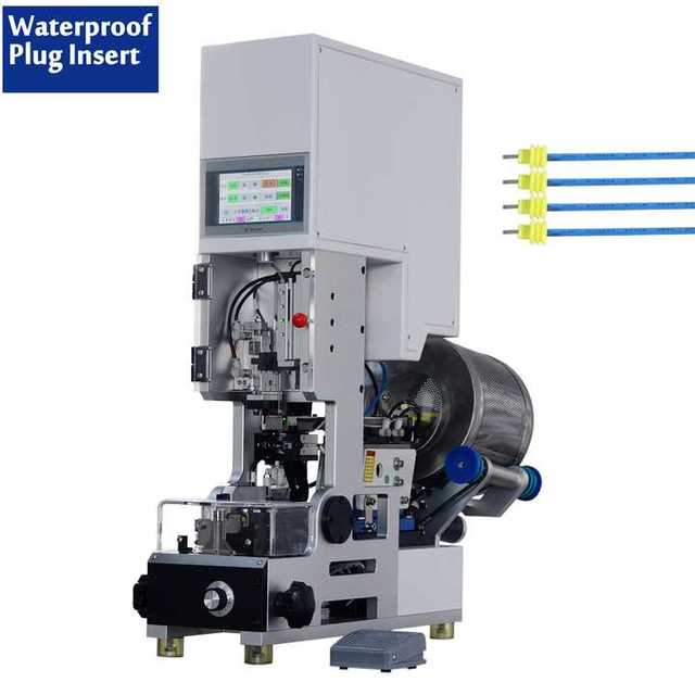Semi-automatic Foot Pedal Control Wire Waterproof Seal Insert Machine