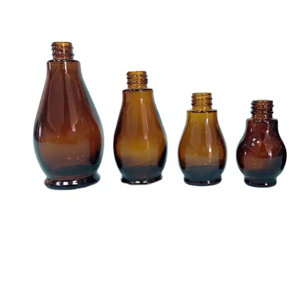 10ml 20ml 30ml 50ml 100ml amber calabash gourd shaped essential oil dropper bottle