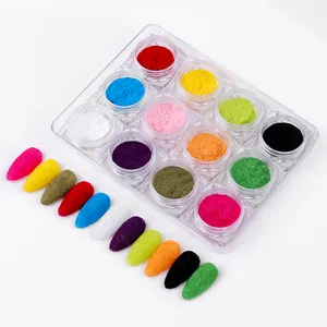 10 Colors Fuzzy Flocking Velvet Nail Powder Colorful Glitter Dust For  Manicure DIY UV Gel Polish Nail Art Tips Decoration - AliExpress