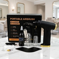 Pistolet pulvérisateur sans fil rechargeable 35 PSI puissant anti-colmatage pour barbier, polyvalent pour le coiffage des cheveux et de la barbe