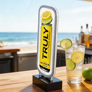 Exhibidor Acrílico LED Vertical de Mesa con Logotipo Personalizado, Soporte Transparente para Letreros Publicitarios para Promoción de Bebidas en Bares - Product Image 6