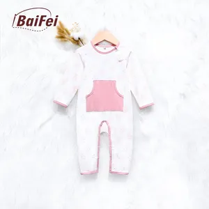 Custom Wholesale New Born Long Sleeves Casual Bamboo Clothes Boy Kids Clothing 0-3 Clothing Summer