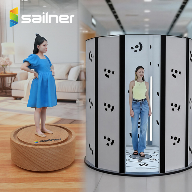 Sailner 3D Figures Rotating Scanner Machine 3D Full Body Photo Booths for Full Color 3d Printer Human Doll Figurines Miniature