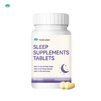 Complément de sommeil à base de mélatonine naturelle et d'herbes, en comprimés, avec bienfaits antioxydants pour adultes et soutien à la relaxation, OEM