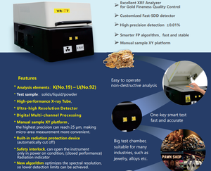 XRF-T7 <span class=keywords><strong>x</strong></span>-<span class=keywords><strong>ray</strong></span> fabrika doğrudan tedarik çin altın test makinesi Xrf altın Tester değerli Metal analizörü - Product Image 3
