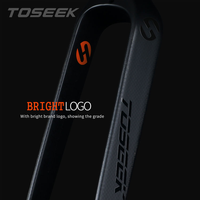 Fourche de VTT TOSEEK en fibre de carbone, fourche rigide pour vélo de montagne, frein à disque, 9x100mm, taille de roue 29er 24-28 pouces, Fat Bike BMX