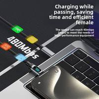 Kabel USB C ke USB C 100W PD dengan Layar Digital, Pengisian Cepat, Kabel Charger Berlapis Logam untuk Laptop, Ponsel, Tablet