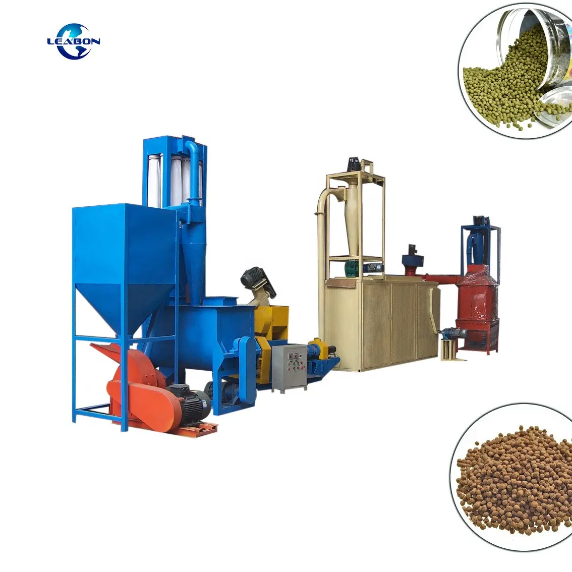 Soya Bean Extruder Machine Soybean Meal Making Machine Fish Feed Extruder Price For Sale