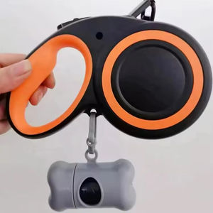 Accessori per cani guinzaglio retrattile per cani 5m/ 16ft nastro di Nylon riflettente guinzaglio retrattile per cani - Product Image 4