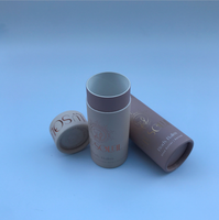 Tube en carton biodégradable et recyclable pour cosmétiques, blush, baume à lèvres, emballage écologique, taille personnalisable, papier kraft