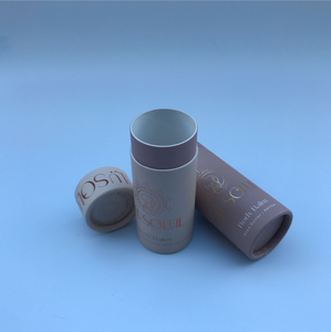Tubo de Cartón Biodegradable y Reciclable para Cosméticos, Embalaje Ecológico para Bálsamo Labial y Rubor, Tamaño Personalizable, Papel Kraft - Product Image 4