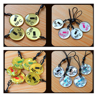Llavero RFID Epoxi Multicolor Personalizado con Logotipo Tk4100 de 125kHz, Resistente al Agua, Protocolo ISO11784/5, Distancia de Lectura de 2-5cm