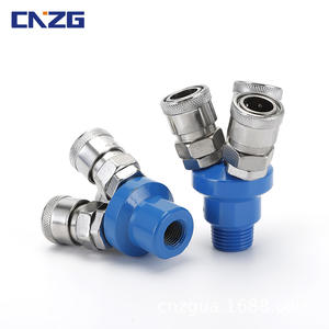 ข้อต่อเร็วแบบ 2 ทาง SMYSMV รุ่น Tee ชนิด C แบบ 4 จุด เกลียวใน-เกลียวนอก สำหรับสายลม อุปกรณ์นิวเมติก - Product Image 4