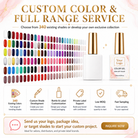 Sugarpaw – Vernis à ongles gel UV LED à base d'eau, personnalisé, 340 couleurs, coffret, marque privée, fournitures OEM, vente en gros