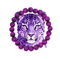 Bracelet tendance en perles de verre œil de tigre pour hommes et femmes, accessoire de fête et de vacances