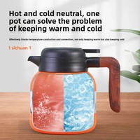 Bouilloire à bulles intelligente en acier inoxydable 316 avec affichage de la température, grande capacité, pour thé blanc, usage domestique et bureau, thermos sous vide 12-24h