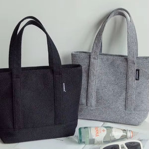 Sac à main de style nouveau, en tissu texturé lin, grande capacité, pour femmes, maman, sorties décontractées, sacs fourre-tout - Product Image 1