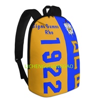 Sac à dos pour femme Sigma Gamma Rho 1922, réutilisable, personnalisé, de haute qualité, pour le shopping et les week-ends, vente en gros
