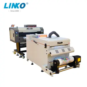 LINKO i1600 A3 DTF双打印机12英寸自动t恤多色颜料墨水新改进的320毫米印刷机