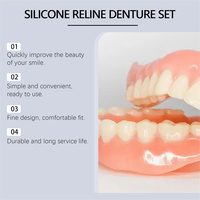 Vente Chaude Prothèse Dentaire Améliorée, Sourire Parfait, Belle et Confortable, Kit de Dentier Complet en Matériaux de Qualité