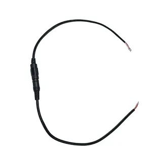 Connecteur mâle et femelle DC 5.5*2.1mm avec câble en silicone de 30cm
