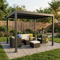 Kit de pergola en aluminium de qualité supérieure pour jardin, patio, cour arrière, structure d'ombrage extérieure