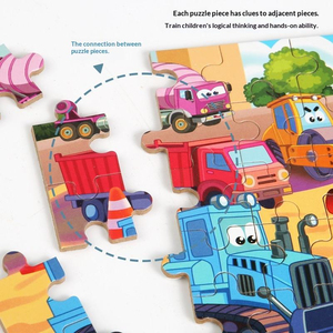 60 Pezzi Puzzle <span class=keywords><strong>in</strong></span> <span class=keywords><strong>Legno</strong></span> con Scatola di Ferro <span class=keywords><strong>Giochi</strong></span> da Tavolo Educativi per Bambini Puzzle Giocattolo per Ragazzi e Ragazze - Product Image 3