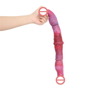 Dildo Realistico a Doppia Testa per Uomini <span class=keywords><strong>e</strong></span> Donne, Giocattolo Sessuale in Silicone a Doppia Estremità - Product Image 5