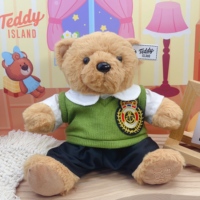 Orsacchiotto di Peluche Morbido per Bambini Chasingbeauty, 20cm, in Poliestere, Bambola Carina alla Moda Unisex, Regalo per le Feste, Accessori per Abbigliamento
