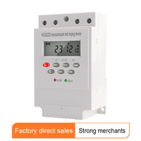 Dispositivo de timbre completamente automático controlado por microordenador para escuela y fábrica, controlador de tiempo de 28 grupos, interruptor de Control de tiempo de 220V
