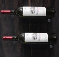 Présentoirs à vin de traitement CNC Seaux Refroidisseurs Présentoir à bouteille unique Clous à vin en aluminium muraux