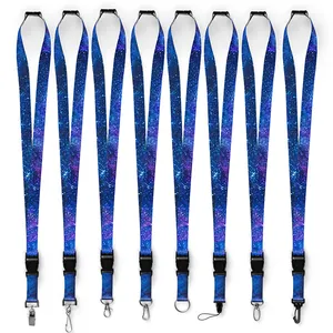 Customize Logo Polyester Lanyard Breakaway Neck Lanyard With Id Card Holder Wholesale Factory Free Sample Cute Fashion Lanyards