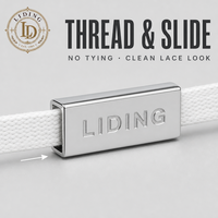 Breloque de lacet en alliage de zinc, type 'Lace Lock' et 'Deubre', avec logo personnalisé pour lacets de baskets DIY, 25mm 10mm, argent poli, vente en gros