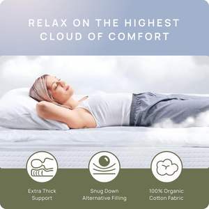 แผ่นรองนอนสำหรับอาการปวด<span class=keywords><strong>หลัง</strong></span> ระบายความร้อน หนาเป็นพิเศษ พร้อมช่องใส่ที่นอนขนาด 8-21 นิ้ว ผ้าคลุมที่<span class=keywords><strong>นอน</strong></span>แบบนุ่ม - Product Image 6