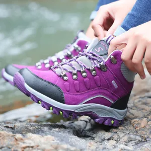 2022 autunno inverno nuovo arrivo stivali in pelle impermeabile per le donne Sport arrampicata Walking Trekking scarpe da Trekking all'aperto